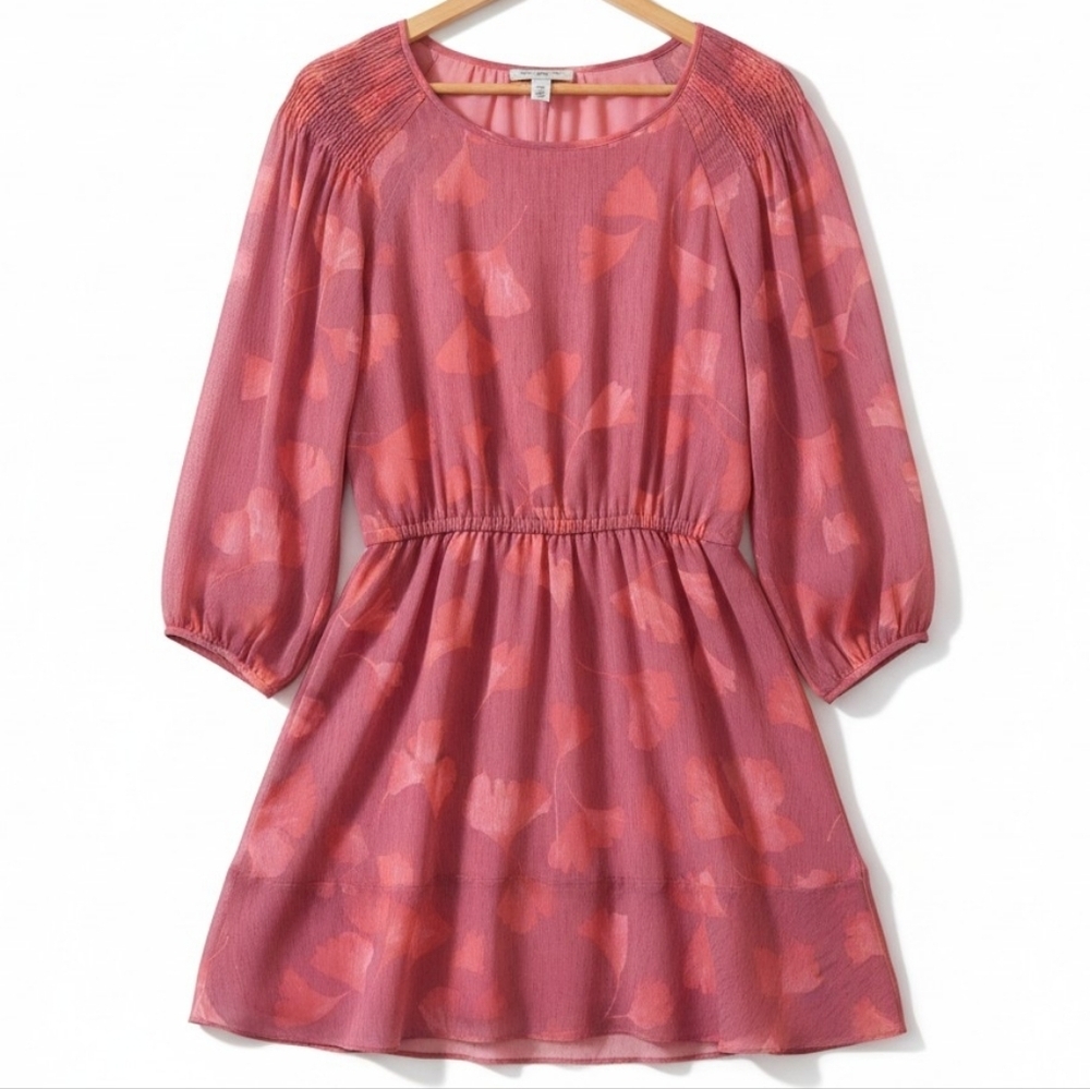 Women’s Halston Pintucked Georgette Blouson Dress